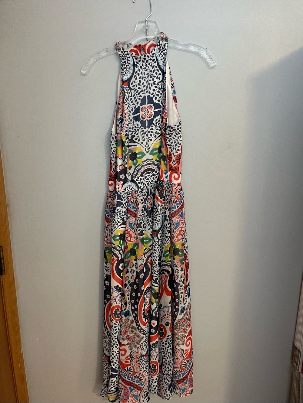 Boden Multicolor Floral Paisley Halter Dress